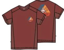 Outdoor Active|T-Shirts & Tank Tops|Passenger Kirkwood Textured Active T-Shirt - Red Ochre RedOchre