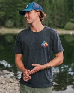 Outdoor Active|T-Shirts & Tank Tops|Passenger Kirkwood Textured Active T-Shirt - Black