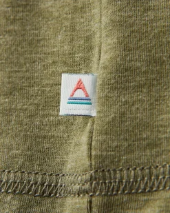 Outdoor Active|T-Shirts & Tank Tops|Passenger Kirkwood Textured Active T-Shirt - Khaki Green KhakiGreen