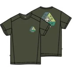 Outdoor Active|T-Shirts & Tank Tops|Passenger Kirkwood Textured Active T-Shirt - Khaki Green KhakiGreen
