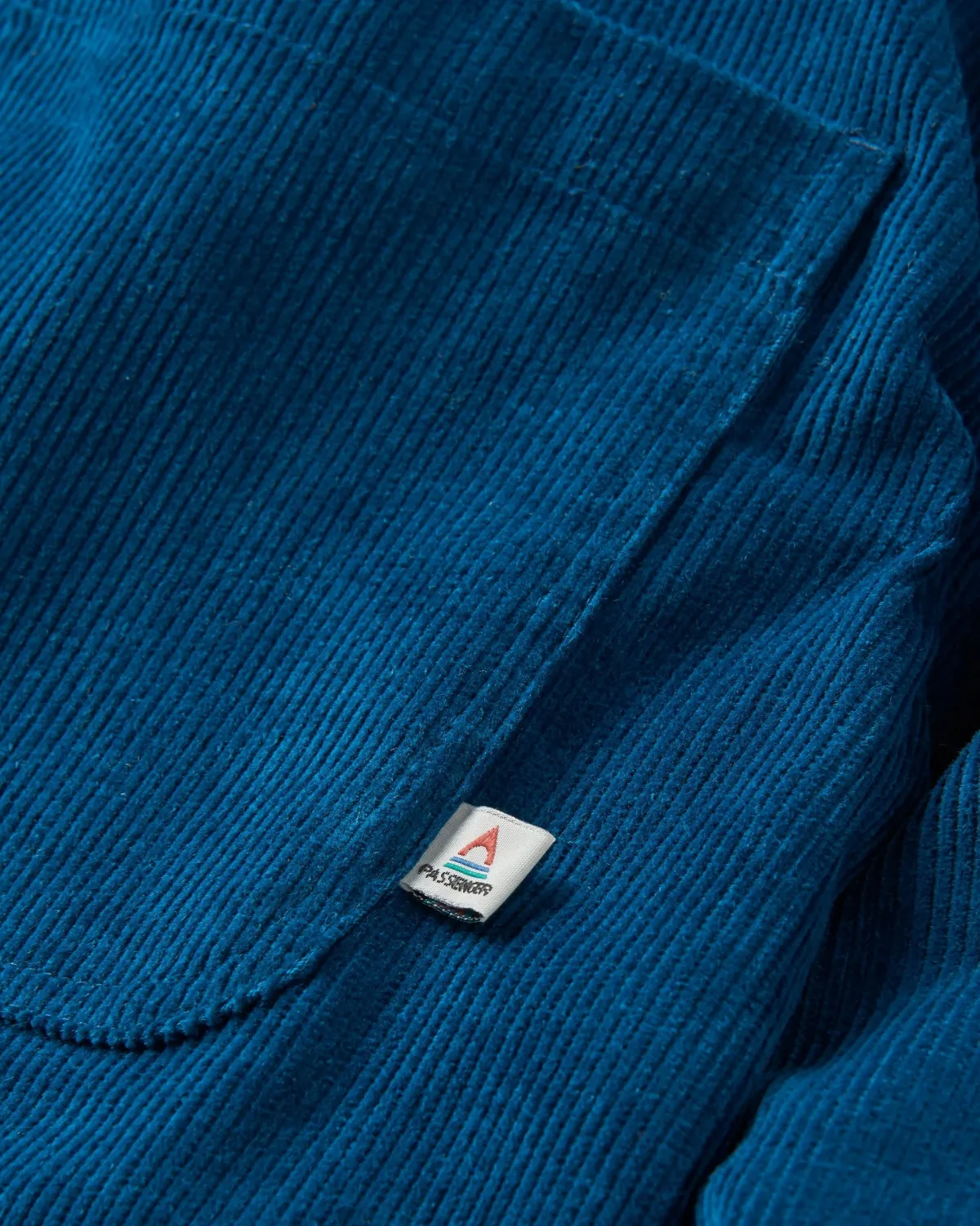 Shirts|Overshirts|Passenger Kodiak 2.0 Sherpa Lined Cord Shirt Jacket - Tidal Blue TidalBlue