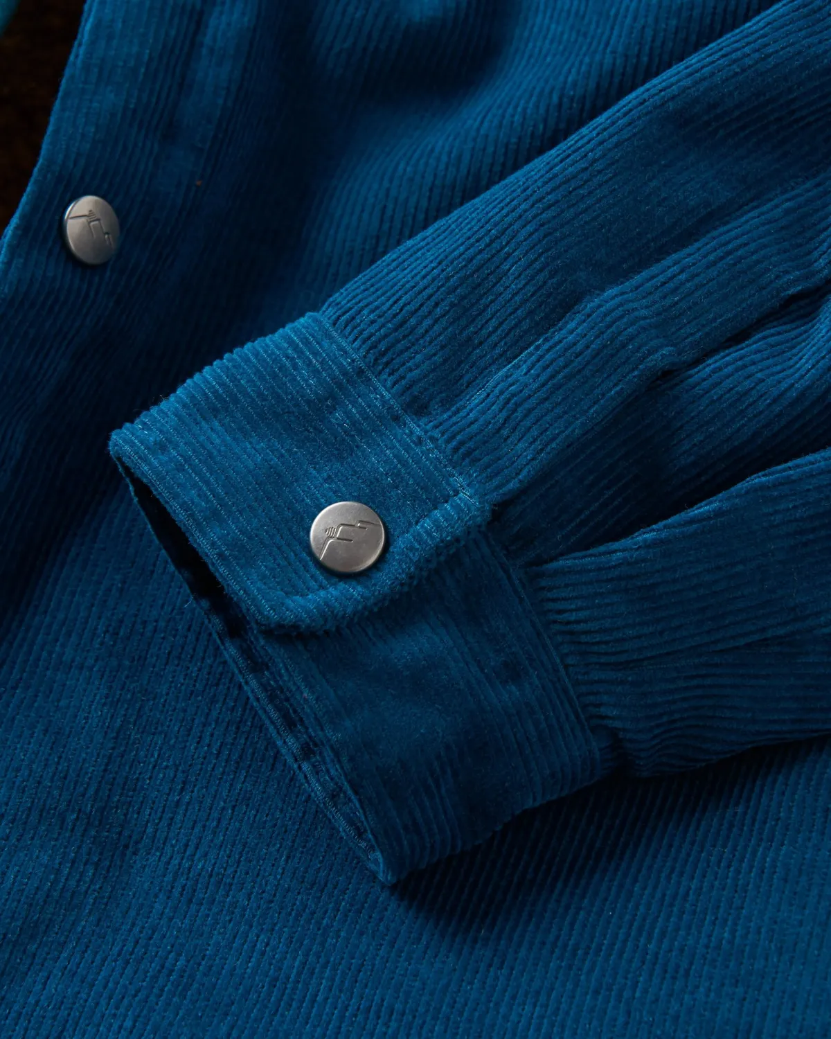 Shirts|Overshirts|Passenger Kodiak 2.0 Sherpa Lined Cord Shirt Jacket - Tidal Blue TidalBlue