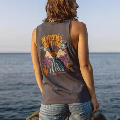 Tank Tops|Tops & T-Shirts|Passenger Laidback Recycled Cotton Tank Top - Faded Black FadedBlack