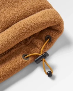 Fleece|Passenger Loch Hooded Recycled Polar Fleece - Toffee/Blue Steel Toffee/BlueSteel