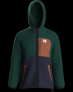Fleece|Passenger Loch Hooded Recycled Polar Fleece - Rain Forest/Rich Navy RainForest/RichNavy