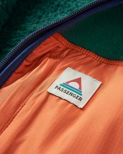 Fleece|Passenger Loch Hooded Recycled Polar Fleece - Rain Forest/Rich Navy RainForest/RichNavy