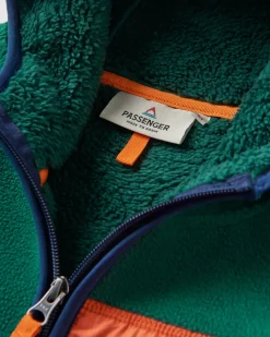 Fleece|Passenger Loch Hooded Recycled Polar Fleece - Rain Forest/Rich Navy RainForest/RichNavy