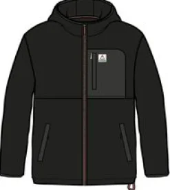 Fleece|Passenger Loch Hooded Recycled Polar Fleece - Black
