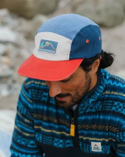 Caps & Hats|Caps & Hats|Passenger Made To Roam Recycled 5 Panel Hat - Moonlight Blue Multi MoonlightBlueMulti