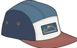 Caps & Hats|Caps & Hats|Passenger Made To Roam Recycled 5 Panel Hat - Moonlight Blue Multi MoonlightBlueMulti