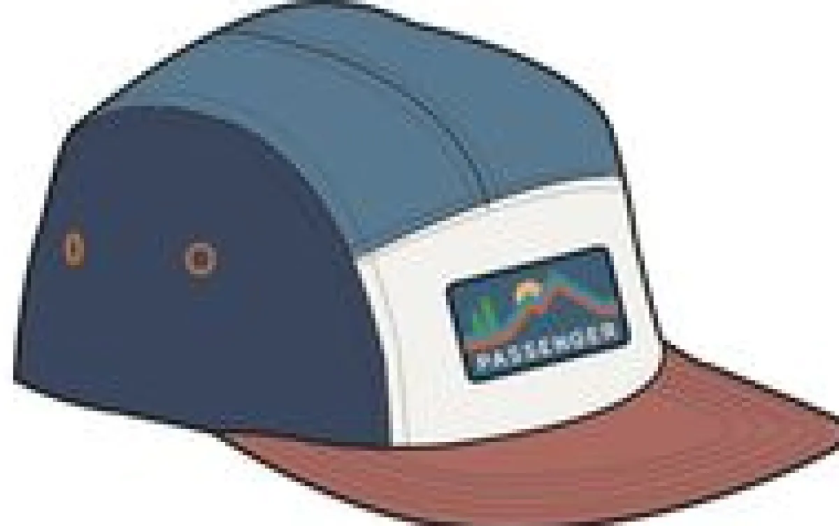 Caps & Hats|Caps & Hats|Passenger Made To Roam Recycled 5 Panel Hat - Moonlight Blue Multi MoonlightBlueMulti