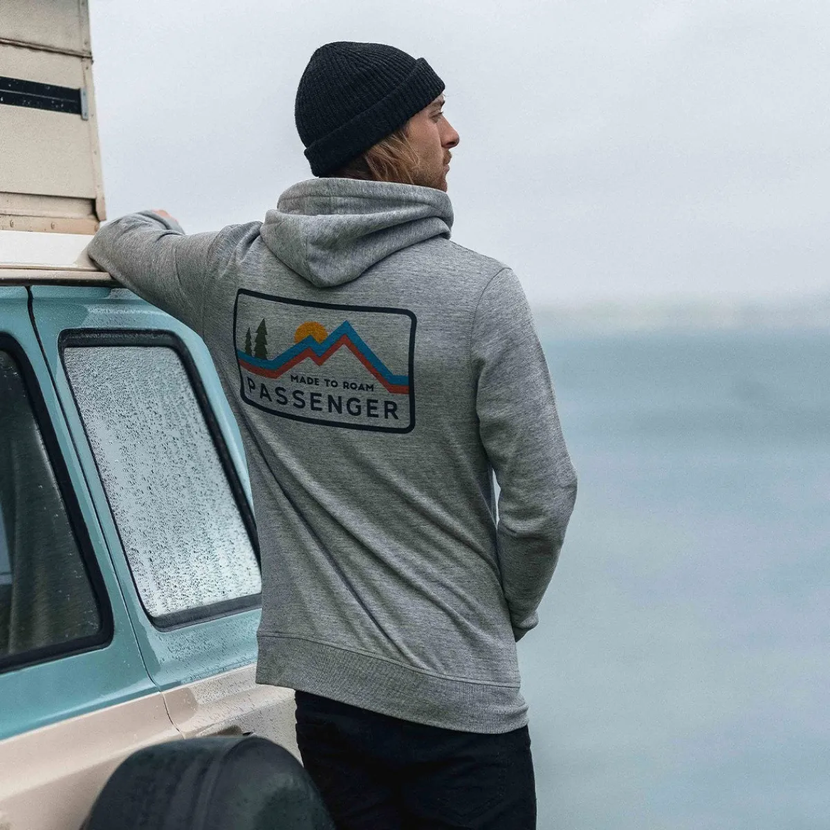 Hoodies & Sweatshirts|Hoodies|Passenger Made to Roam Recycled Hoodie - Gray Marl GrayMarl