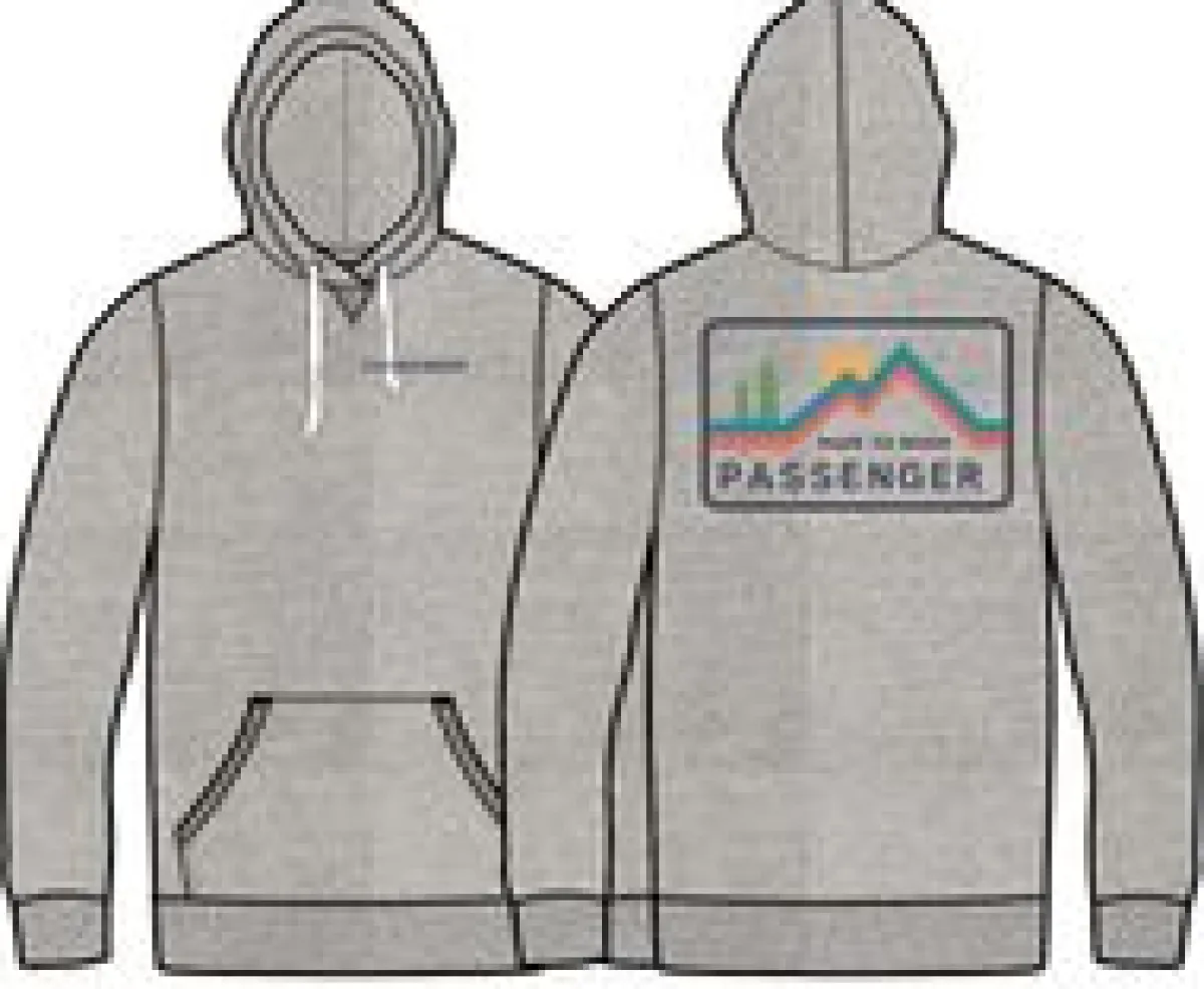 Hoodies & Sweatshirts|Hoodies|Passenger Made to Roam Recycled Hoodie - Gray Marl GrayMarl