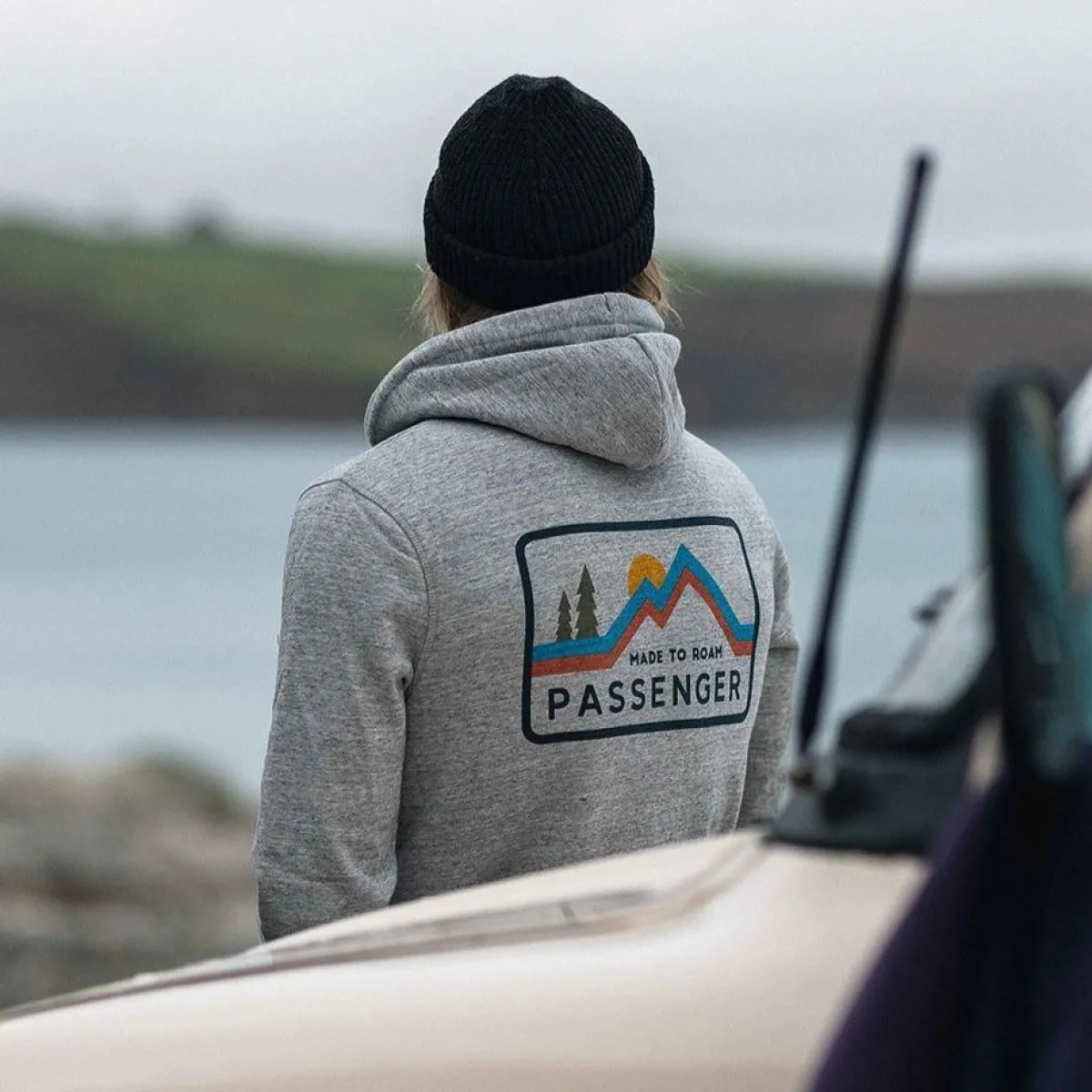 Hoodies & Sweatshirts|Hoodies|Passenger Made to Roam Recycled Hoodie - Gray Marl GrayMarl