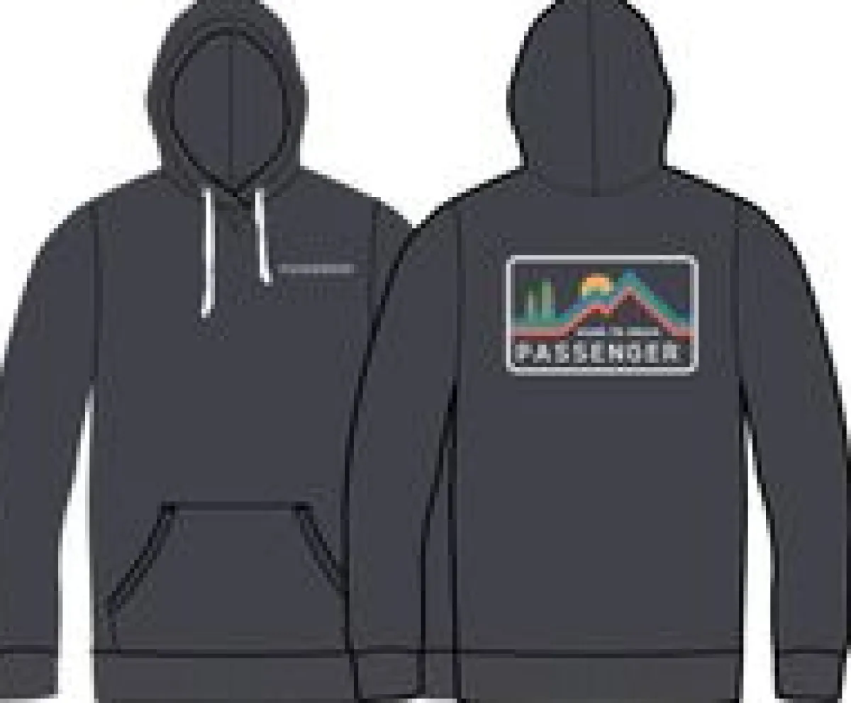 Hoodies & Sweatshirts|Hoodies|Passenger Made to Roam Recycled Hoodie - Faded Black FadedBlack