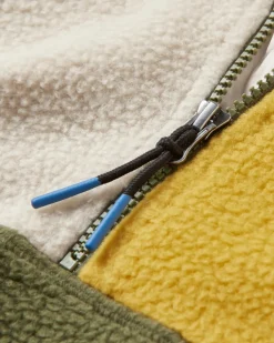 Fleece|Passenger Maine 2.0 1/2 Zip Recycled Sherpa Fleece - Khaki