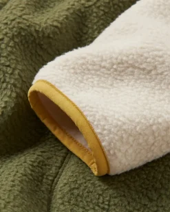 Fleece|Passenger Maine 2.0 1/2 Zip Recycled Sherpa Fleece - Khaki