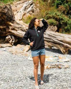 Fleece|Passenger Maine 2.0 Half Zip Recycled Sherpa Fleece - Black