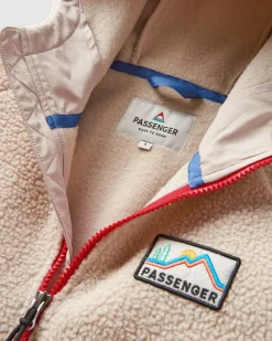 Fleece|Passenger Maine 2.0 Half Zip Recycled Sherpa Fleece - Shell Pink ShellPink