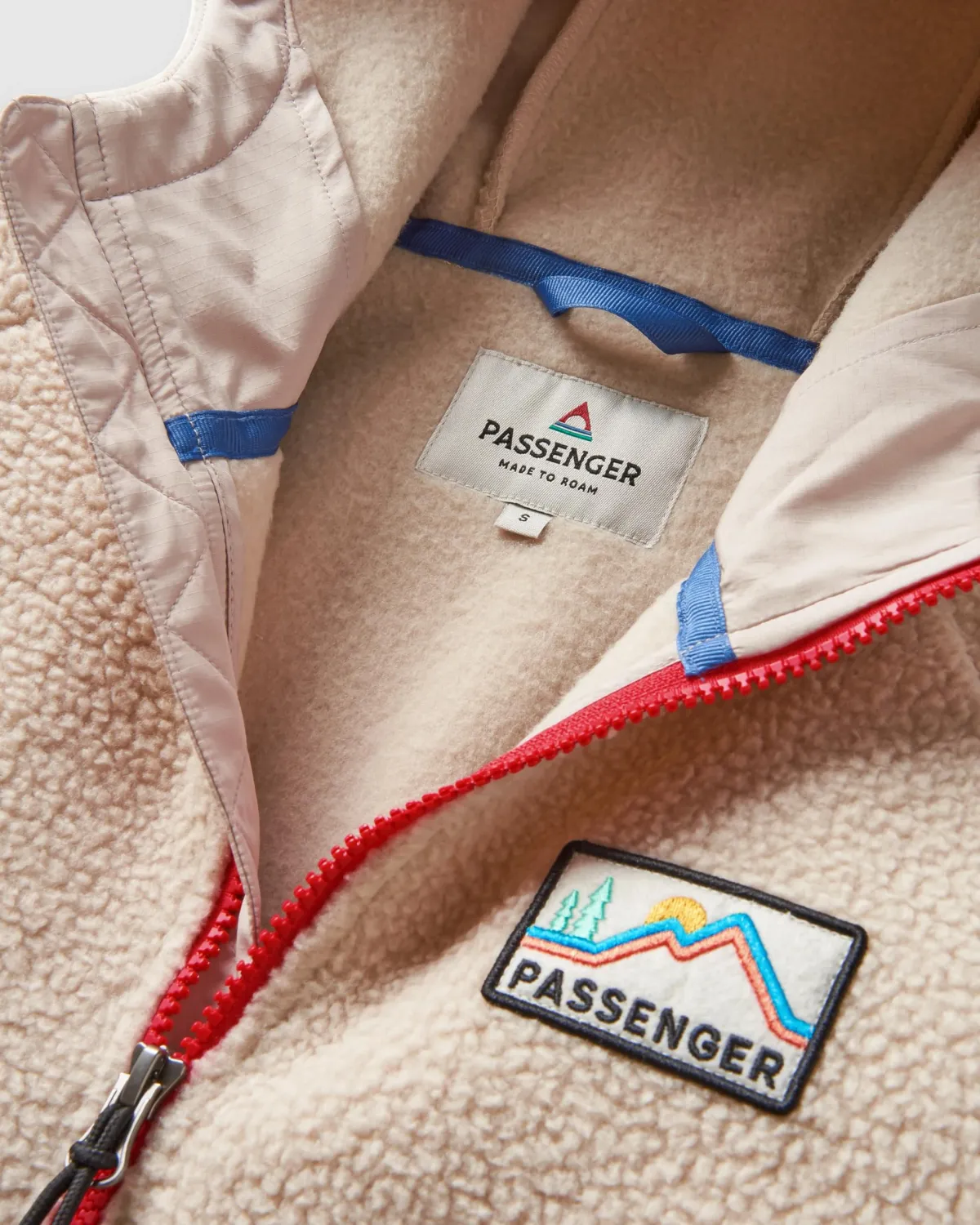 Fleece|Passenger Maine 2.0 Half Zip Recycled Sherpa Fleece - Shell Pink ShellPink