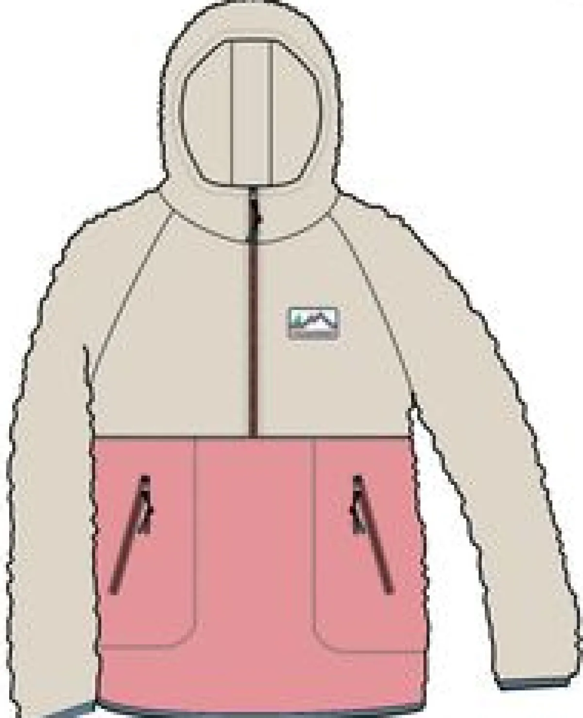 Fleece|Passenger Maine 2.0 Half Zip Recycled Sherpa Fleece - Shell Pink ShellPink
