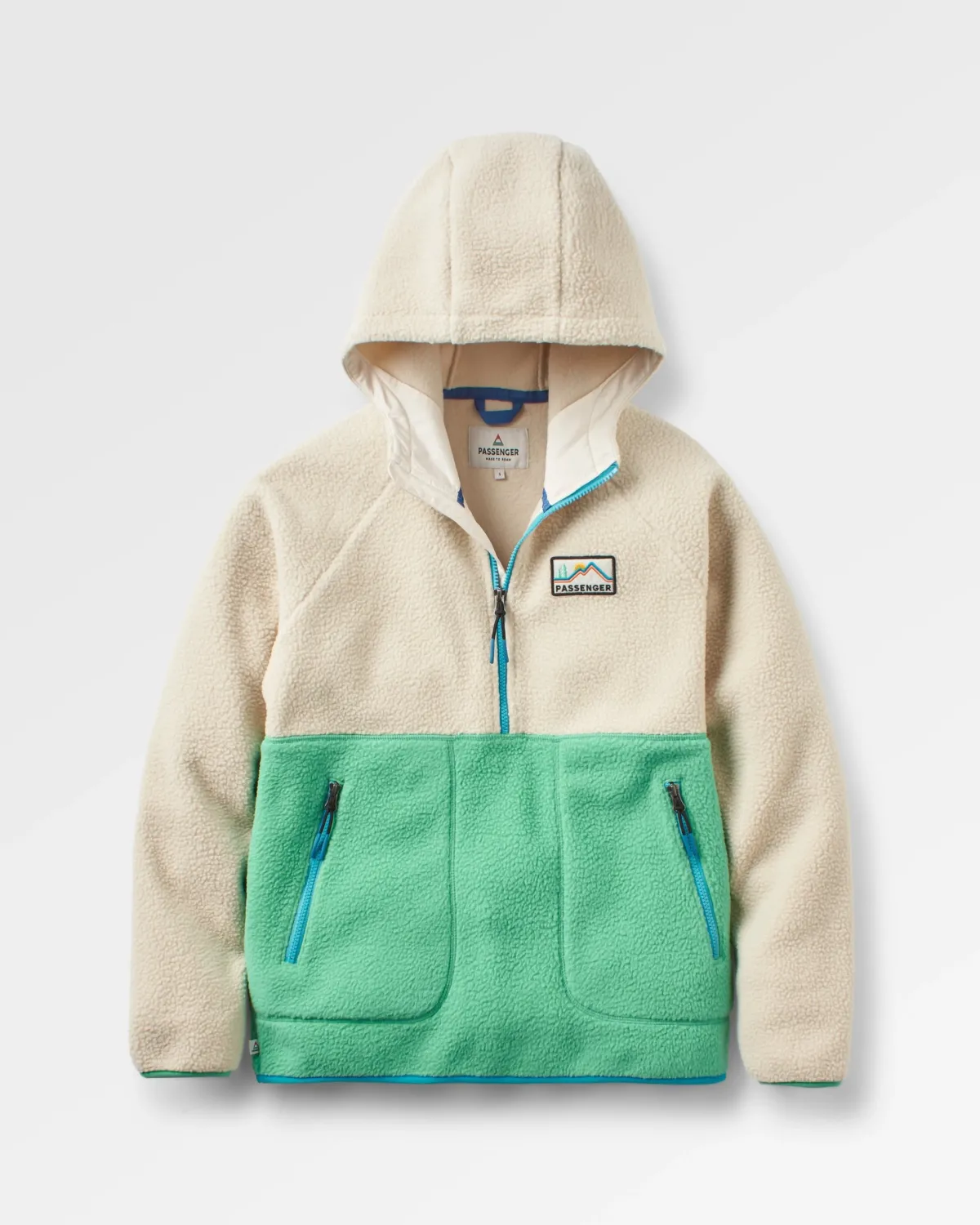 Fleece|Passenger Maine 2.0 Half Zip Recycled Sherpa Fleece - Green Spruce GreenSpruce