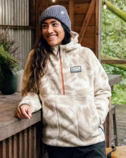 Fleece|Passenger Maine 2.0 Half Zip Recycled Sherpa Fleece - Abstract Mountain Birch AbstractMountainBirch