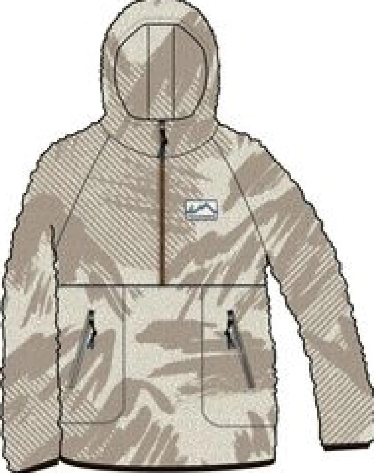 Fleece|Passenger Maine 2.0 Half Zip Recycled Sherpa Fleece - Abstract Mountain Birch AbstractMountainBirch