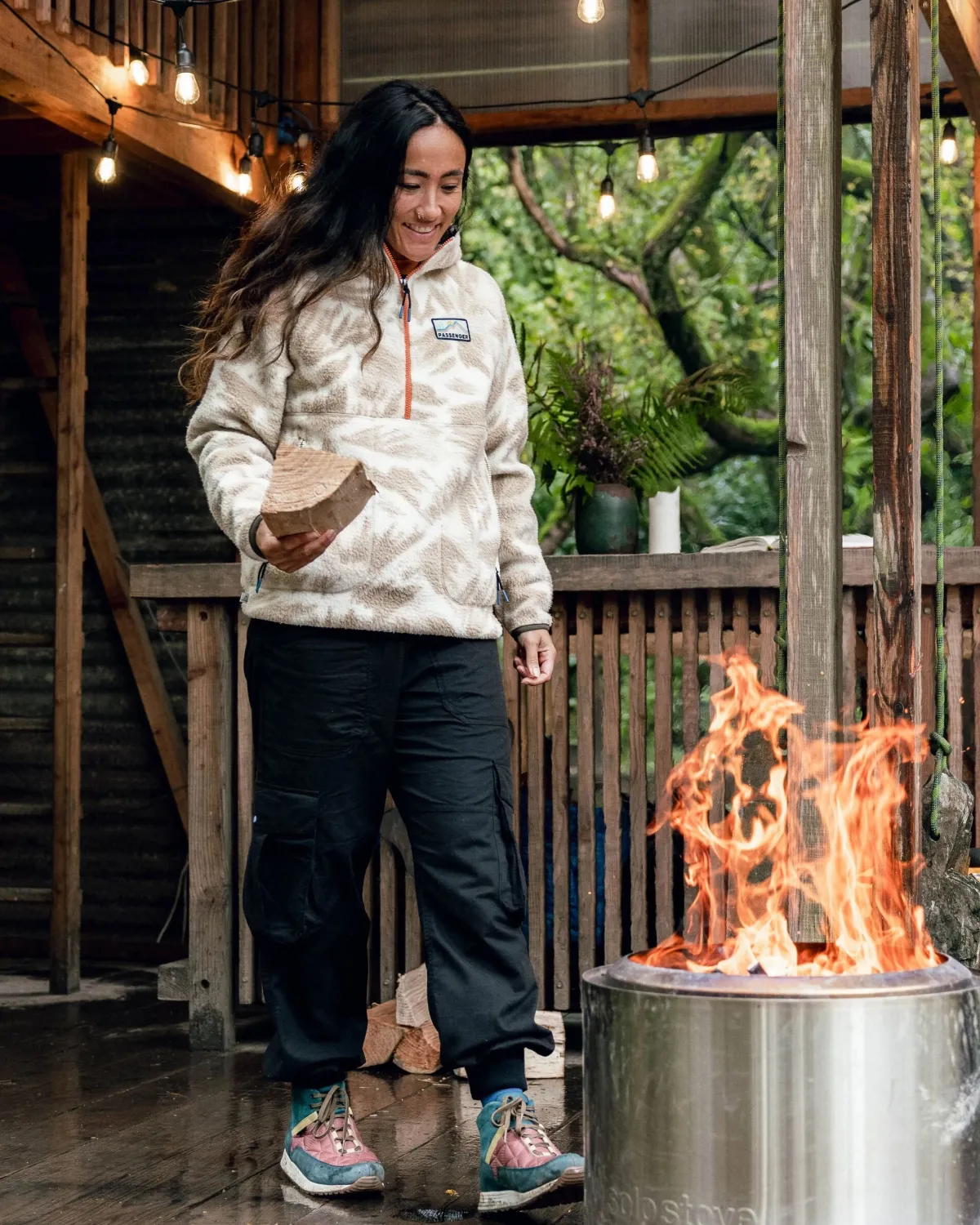 Fleece|Passenger Maine 2.0 Half Zip Recycled Sherpa Fleece - Abstract Mountain Birch AbstractMountainBirch