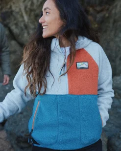 Fleece|Passenger Maine 2.0 Half Zip Recycled Sherpa Fleece - Blue Steel BlueSteel