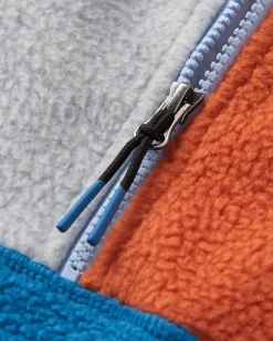 Fleece|Passenger Maine 2.0 Half Zip Recycled Sherpa Fleece - Blue Steel BlueSteel