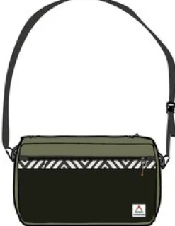 Backpacks & Bags|Hip Packs|Passenger Mainland Recycled Hip Pack - True Black/ Khaki Green TrueBlack/KhakiGreen