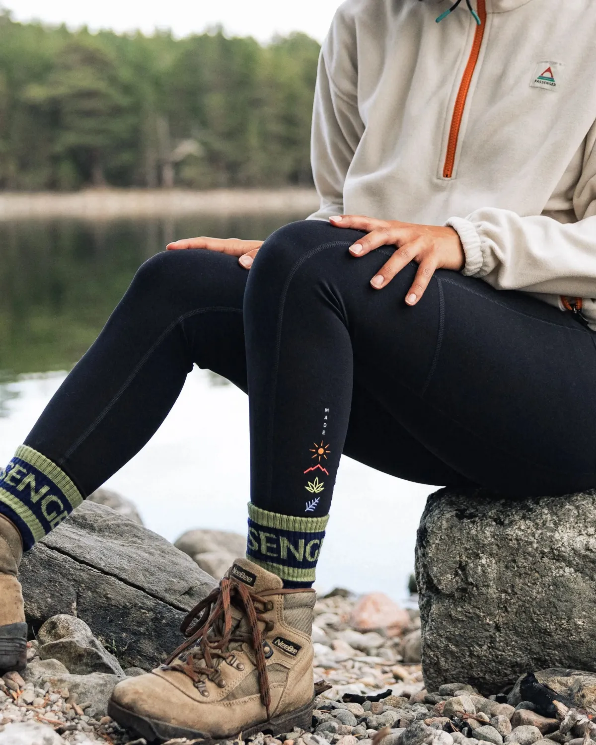 Outdoor Active|Leggings|Passenger Mantra Recycled Active Legging - Black