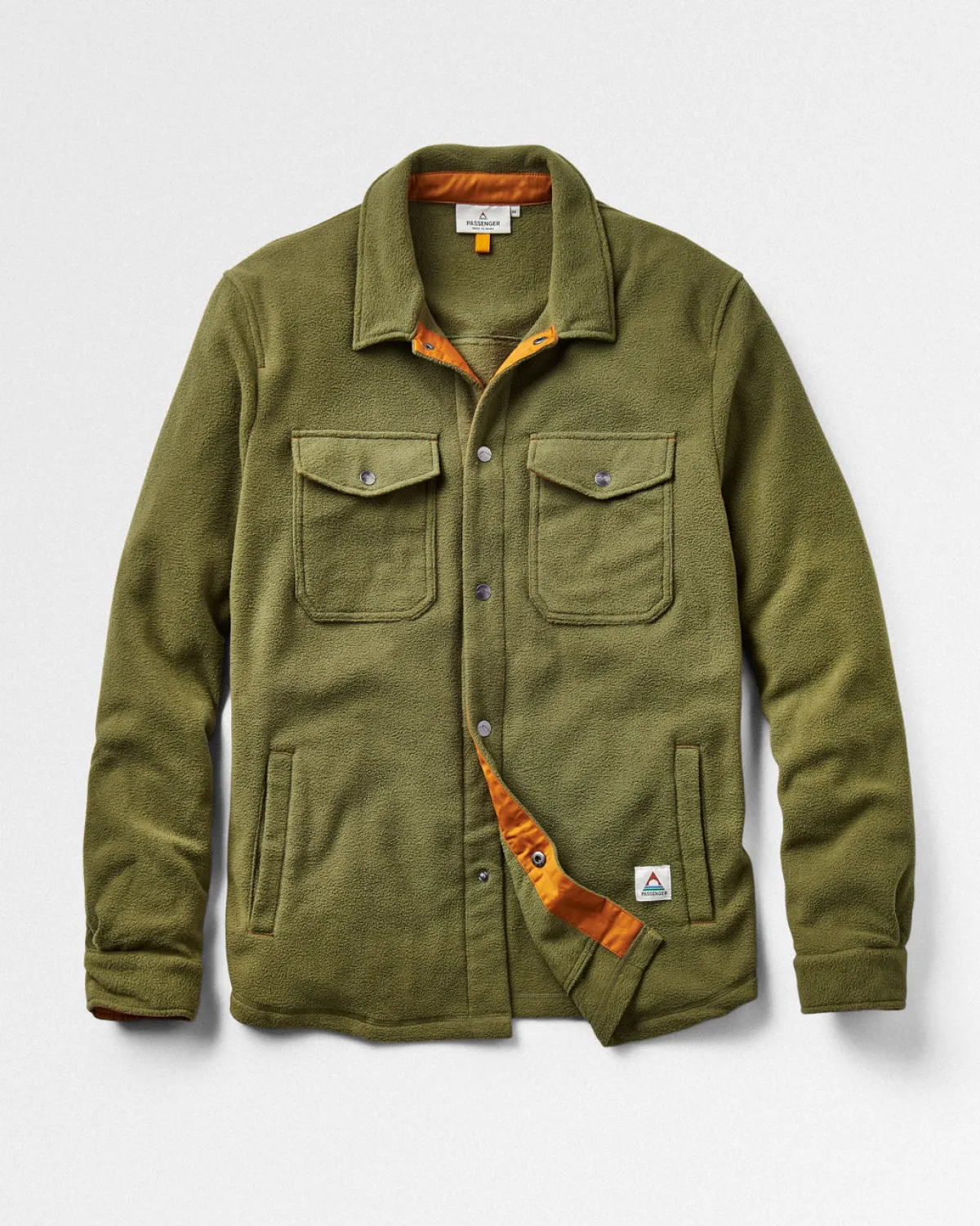 Shirts|Shirts|Passenger Maple Polar Recycled Fleece Shirt - Khaki Green KhakiGreen