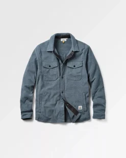 Shirts|Shirts|Passenger Maple Recycled Polar Fleece Long Sleeve Shirt - Navy Marl NavyMarl