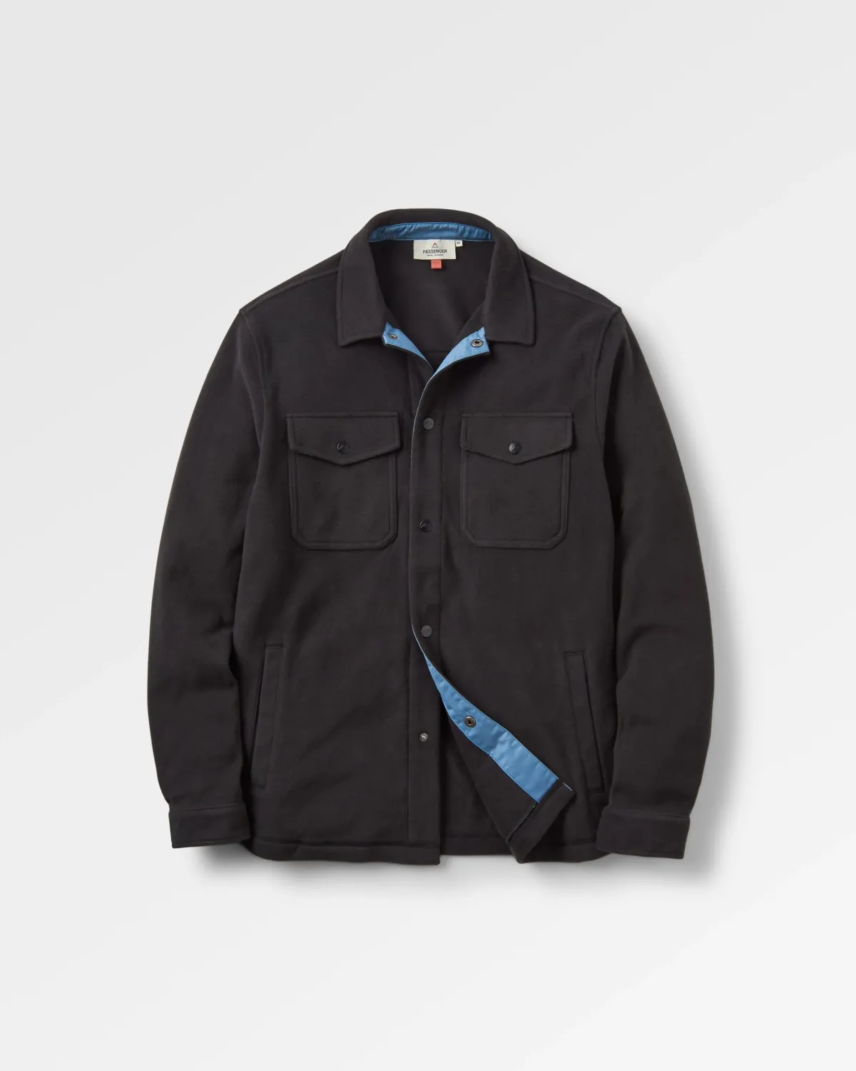 Shirts|Shirts|Passenger Maple Recycled Polar Fleece Long Sleeve Shirt - Black