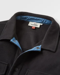 Shirts|Shirts|Passenger Maple Recycled Polar Fleece Long Sleeve Shirt - Black