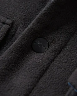 Shirts|Shirts|Passenger Maple Recycled Polar Fleece Long Sleeve Shirt - Black