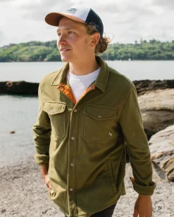 Shirts|Passenger Maple Recycled Polar Fleece Shirt - Khaki Green KhakiGreen