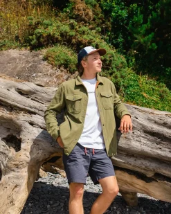 Shirts|Passenger Maple Recycled Polar Fleece Shirt - Khaki Green KhakiGreen