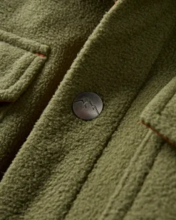 Shirts|Passenger Maple Recycled Polar Fleece Shirt - Khaki Green KhakiGreen