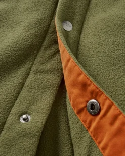 Shirts|Passenger Maple Recycled Polar Fleece Shirt - Khaki Green KhakiGreen