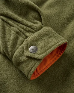 Shirts|Passenger Maple Recycled Polar Fleece Shirt - Khaki Green KhakiGreen