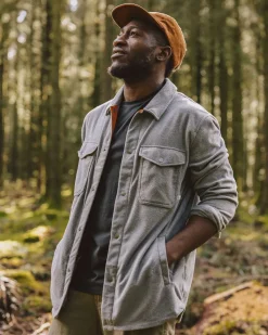 Fleece|Fleece|Passenger Maple Recycled Polar Fleece Long Sleeve Shirt - Gray Marl 2 GrayMarl2