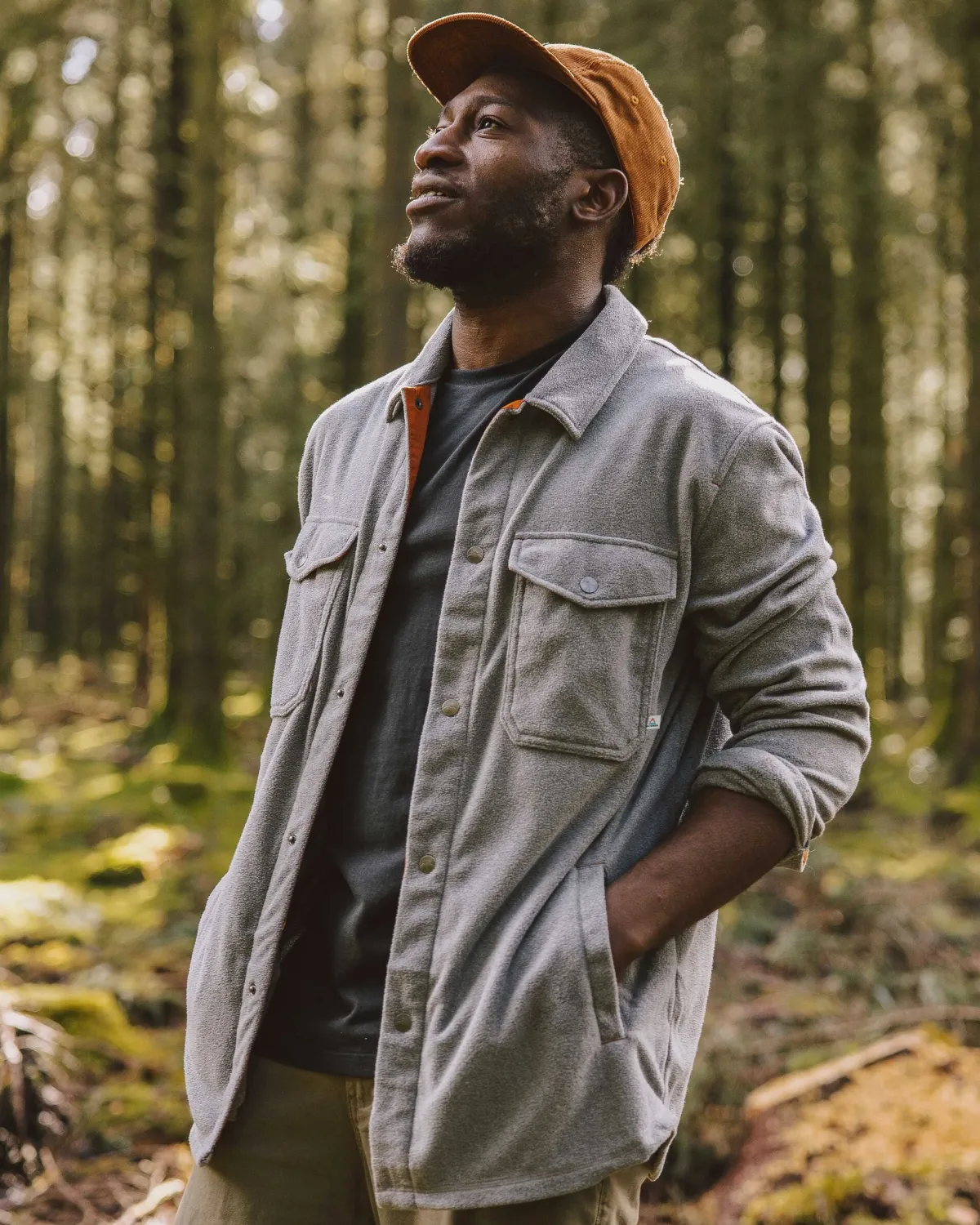 Fleece|Fleece|Passenger Maple Recycled Polar Fleece Long Sleeve Shirt - Gray Marl 2 GrayMarl2