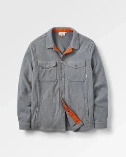 Fleece|Fleece|Passenger Maple Recycled Polar Fleece Long Sleeve Shirt - Gray Marl 2 GrayMarl2