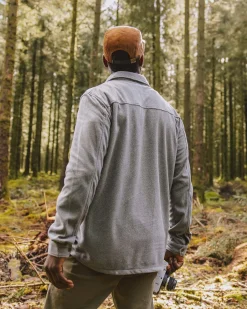 Fleece|Fleece|Passenger Maple Recycled Polar Fleece Long Sleeve Shirt - Gray Marl 2 GrayMarl2