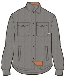 Fleece|Fleece|Passenger Maple Recycled Polar Fleece Long Sleeve Shirt - Gray Marl 2 GrayMarl2