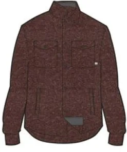 Shirts|Fleece|Passenger Maple Recycled Polar Fleece Long Sleeve Shirt - Wine Marl WineMarl