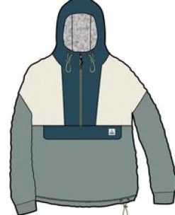 Fleece|Fleece|Passenger Maren Half Zip Recycled Sherpa Fleece - Arctic